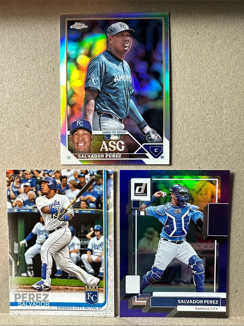 Jac Caglianone/Pasquantino/Jensen rookie cards w/ Bobby Witt Jr & Perez (17) - Picture 15 of 16